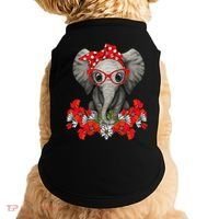 Save The Elephants Elephant Mom Red Bow Woman Doggie Tank thumb 0