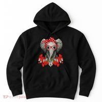 Save The Elephants Elephant Mom Red Bow Woman Hoodie thumb 0