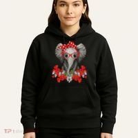 Save The Elephants Elephant Mom Red Bow Woman Hoodie thumb 5
