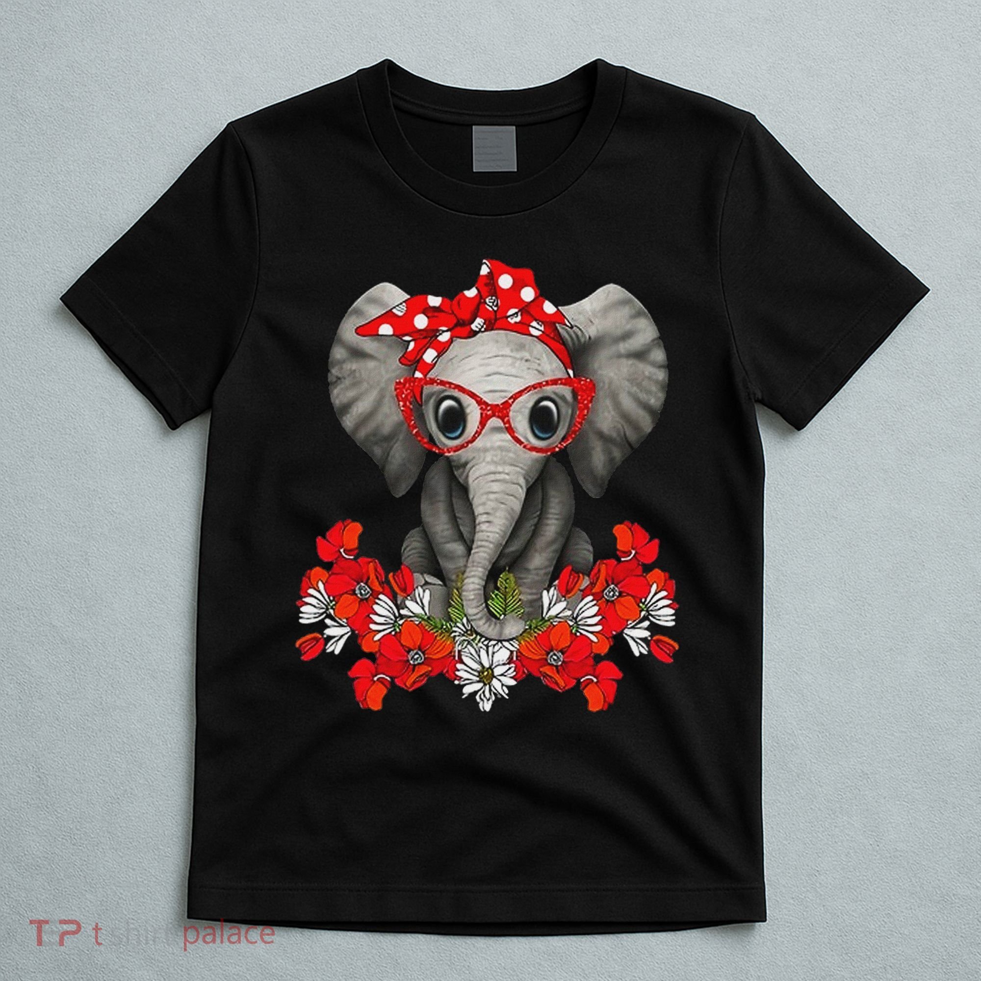 Save The Elephants Elephant Mom Red Bow Woman T-Shirt