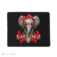 Save The Elephants Elephant Mom Red Bow Woman Mousepad thumb 0