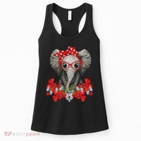 Save The Elephants Elephant Mom Red Bow Woman Women's Tank Top thumb 0