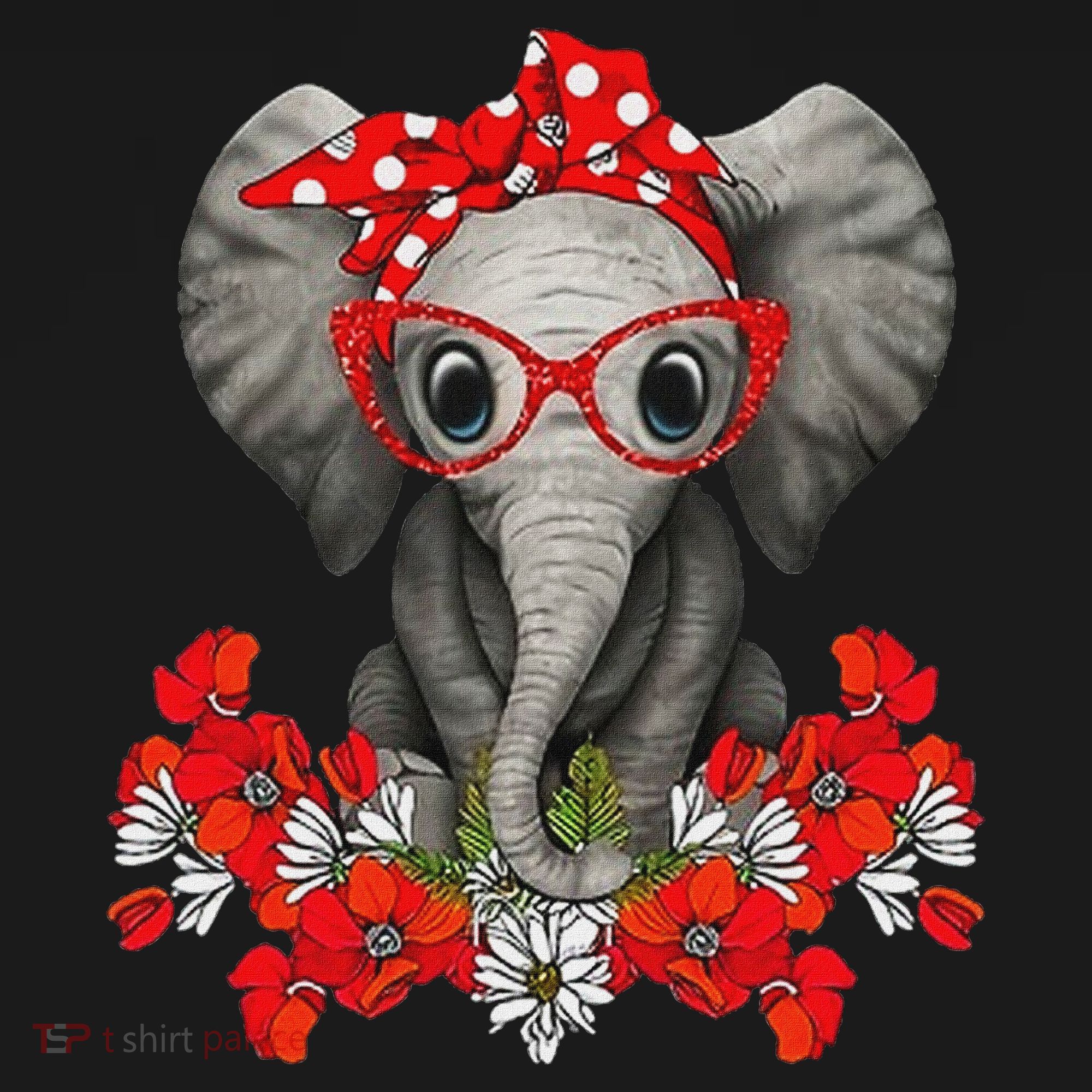 Save The Elephants Elephant Mom Red Bow Woman Women's Tank Top