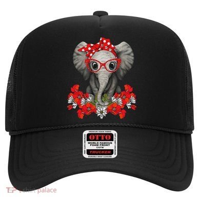 Save The Elephants Elephant Mom Red Bow Woman Hat