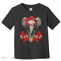 Save The Elephants Elephant Mom Red Bow Woman Toddler T-Shirt thumb 0