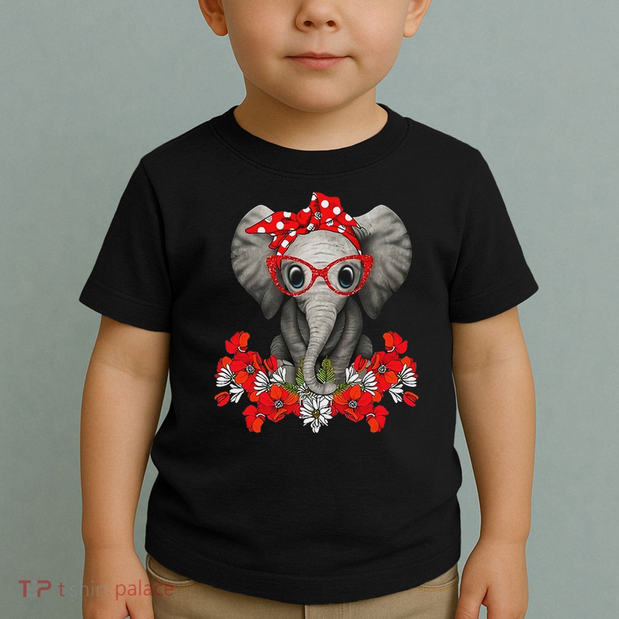 Save The Elephants Elephant Mom Red Bow Woman Toddler T-Shirt