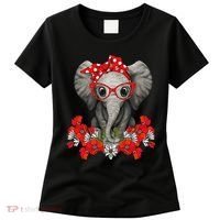 Save The Elephants Elephant Mom Red Bow Woman Women's T-Shirt thumb 0