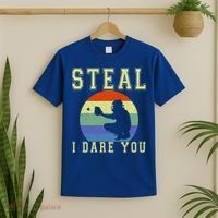 Steal I Dare You Vintage Funny Baseball T-Shirt thumb 2