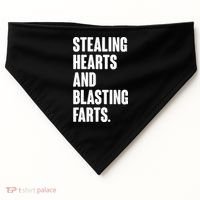 Stealing Hearts And Blasting Farts USA-Made Doggie Bandana thumb 0