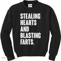 Stealing Hearts And Blasting Farts Kids Sweatshirt thumb 0
