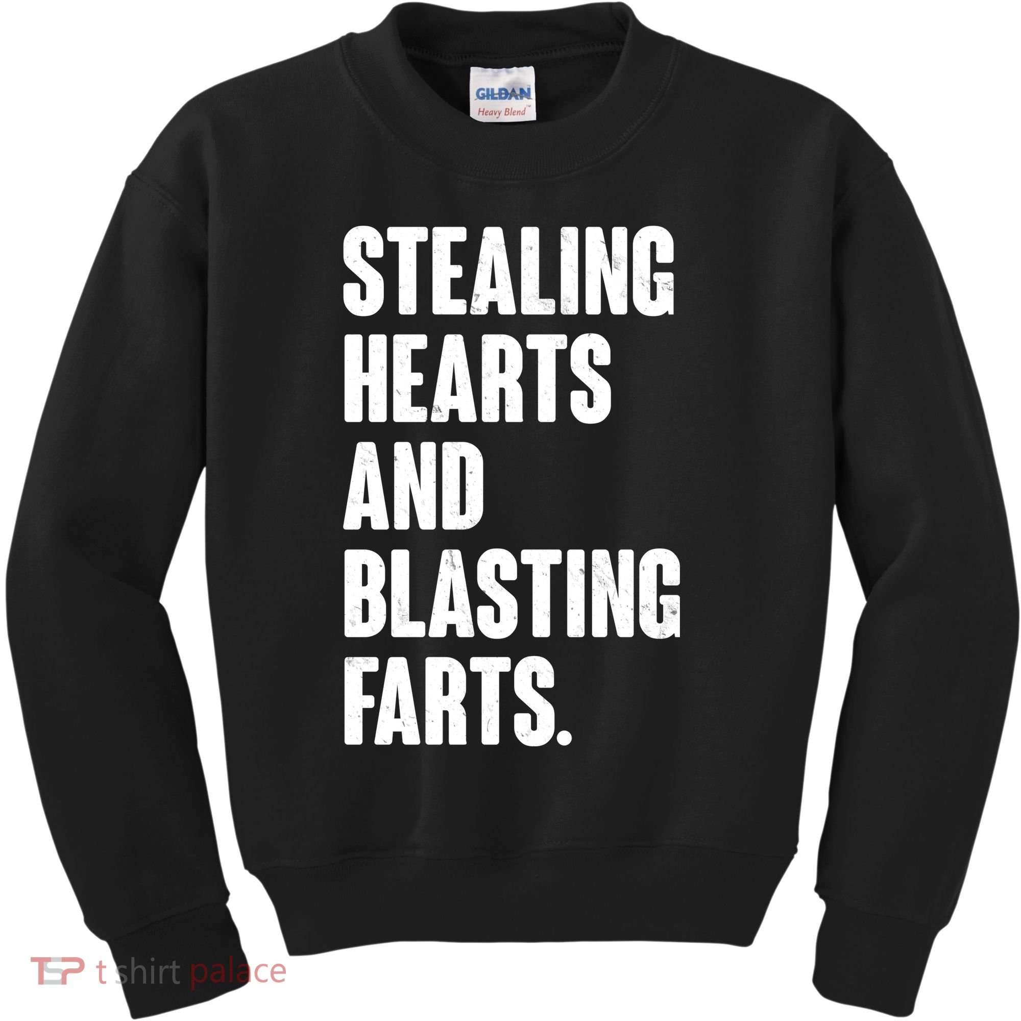 Stealing Hearts And Blasting Farts Kids Sweatshirt