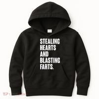 Stealing Hearts And Blasting Farts Kids Hoodie thumb 0