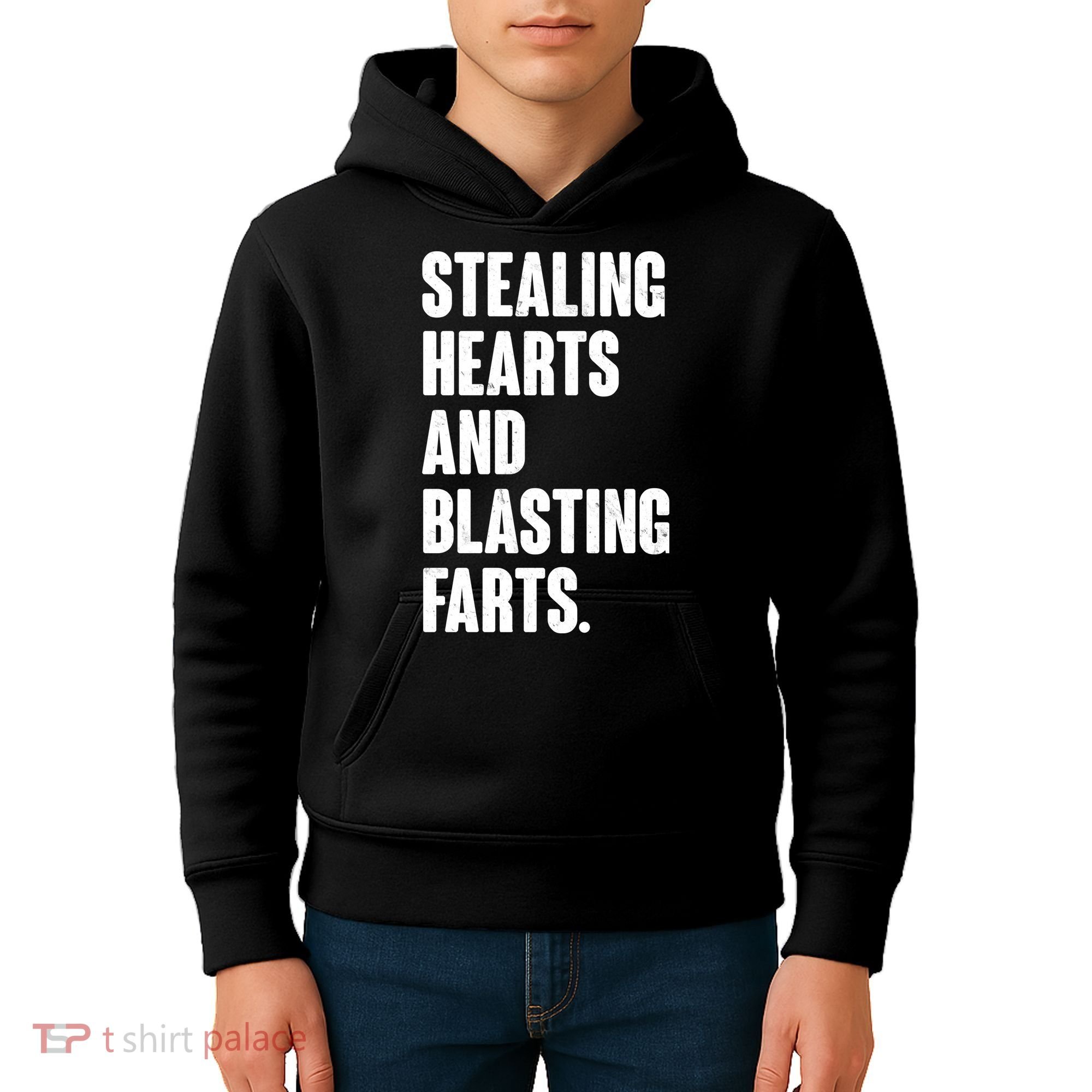 Stealing Hearts And Blasting Farts Kids Hoodie
