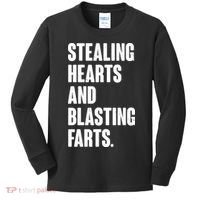 Stealing Hearts And Blasting Farts Kids Long Sleeve Shirt thumb 0