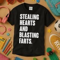 Stealing Hearts And Blasting Farts Kids T-Shirt thumb 3