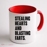 Stealing Hearts And Blasting Farts Coffee Mug thumb 1