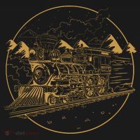Steam Train USA-Made Doggie Bandana thumb 2