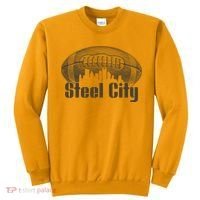Steel City Pittsburg Skyline Football Sweatshirt thumb 0