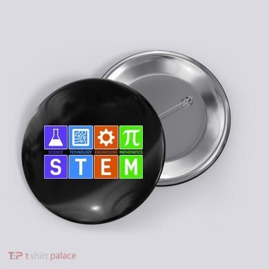 STEM - Science Technology Engineering Mathematics Button