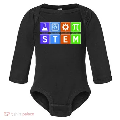 STEM - Science Technology Engineering Mathematics Baby Long Sleeve Bodysuit