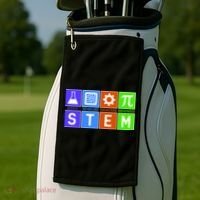 STEM - Science Technology Engineering Mathematics Golf Towel thumb 2