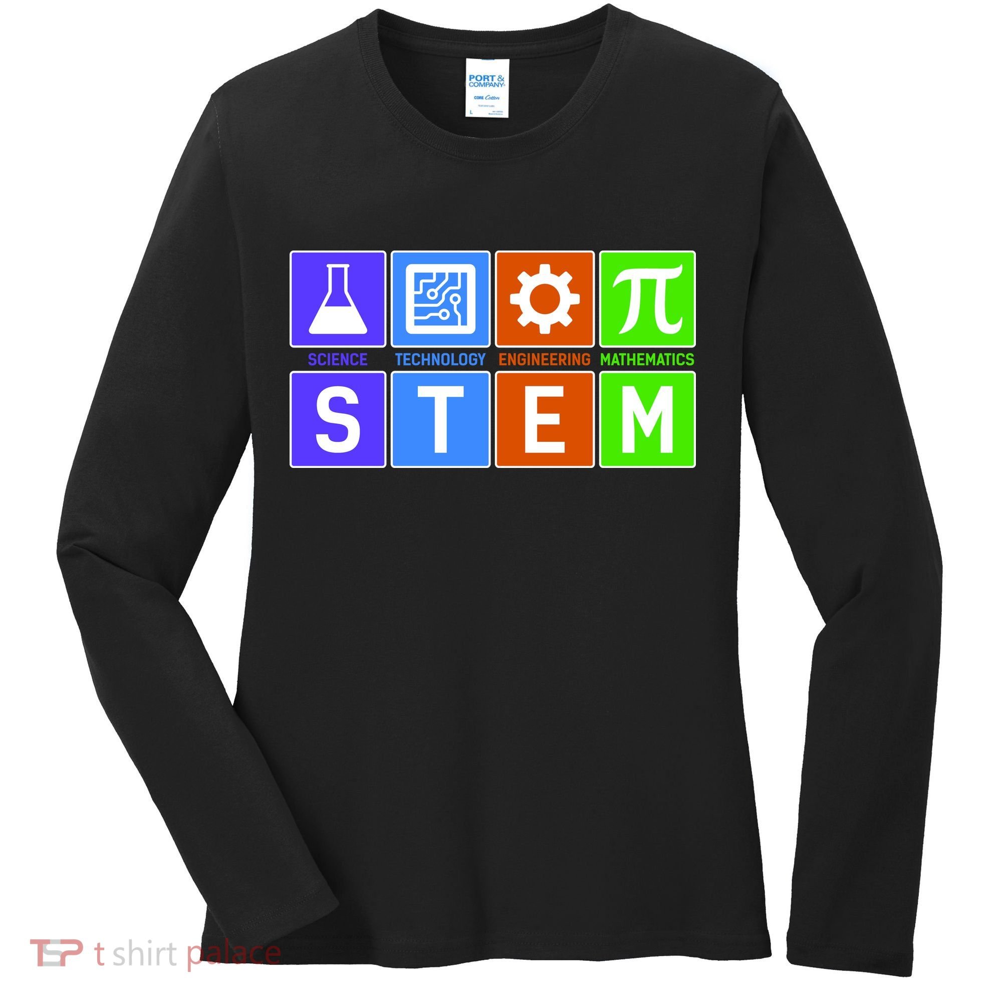 STEM - Science Technology Engineering Mathematics Women's Long Sleeve Shirt