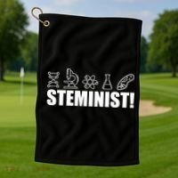 Steminist March For Science Logo Golf Towel thumb 1