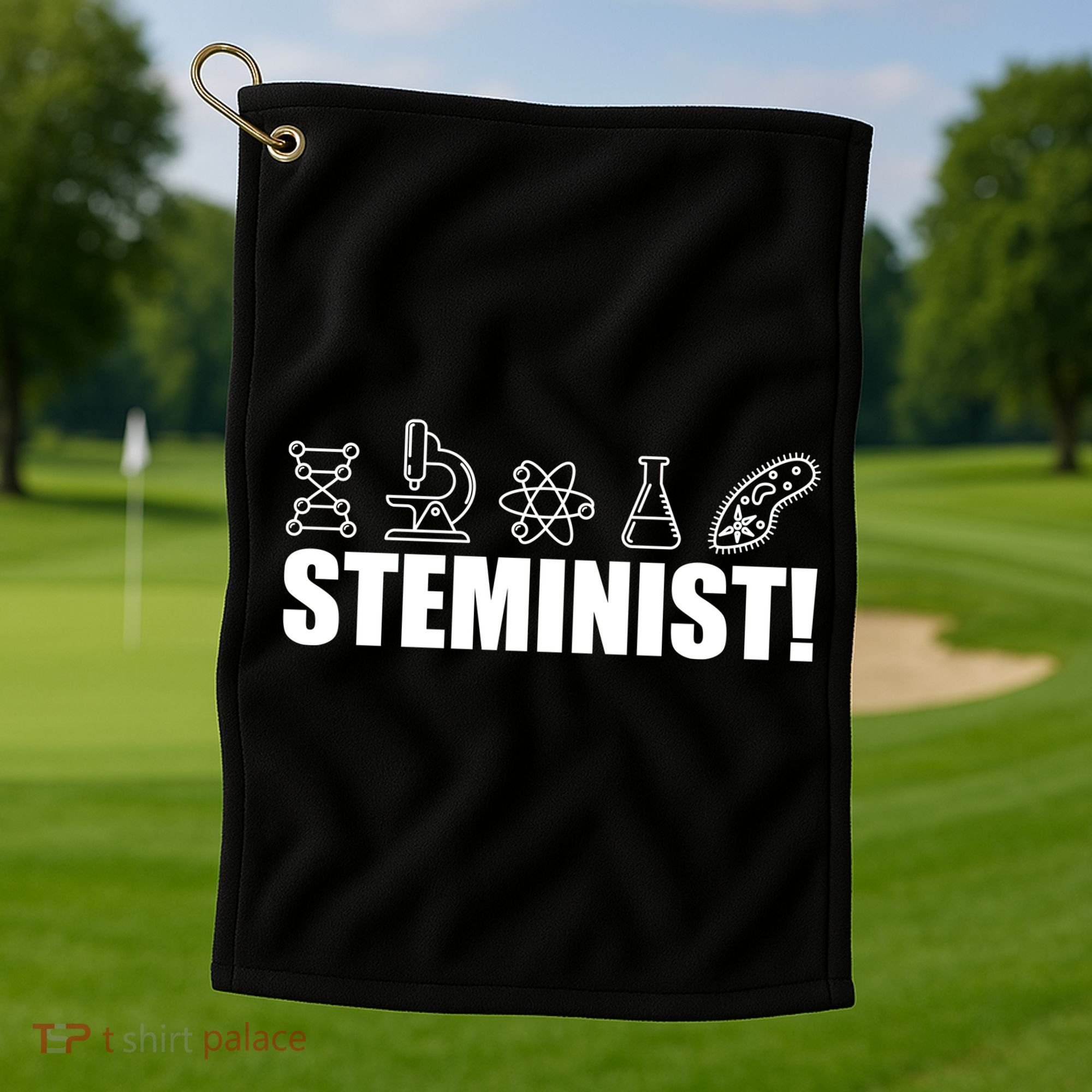 Steminist March For Science Logo Golf Towel