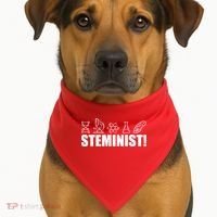 Steminist March For Science Logo USA-Made Doggie Bandana thumb 1