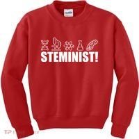 Steminist March For Science Logo Kids Sweatshirt thumb 0