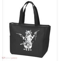 Stencil Graffiti Cat Armed With Guns Tote Bag thumb 3