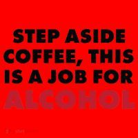 Step Aside Coffee This Is A Job For Alcohol Santa Hat thumb 1