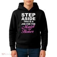 Step Aside This Is A Job For The Maid of Honor Kids Hoodie thumb 4