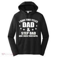 Step Dad Rocks Performance Fleece Hoodie thumb 0