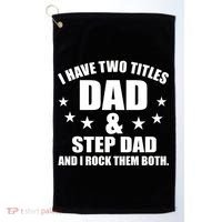 Step Dad Rocks Golf Towel thumb 0