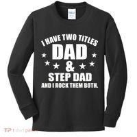 Step Dad Rocks Kids Long Sleeve Shirt thumb 0