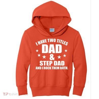 Step Dad Rocks Kids Hoodie