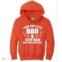 Step Dad Rocks Kids Hoodie thumb 0