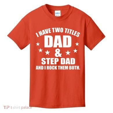 Step Dad Rocks Kids T-Shirt