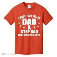 Step Dad Rocks Kids T-Shirt thumb 0