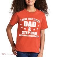 Step Dad Rocks Kids T-Shirt thumb 2