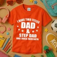Step Dad Rocks Kids T-Shirt thumb 3