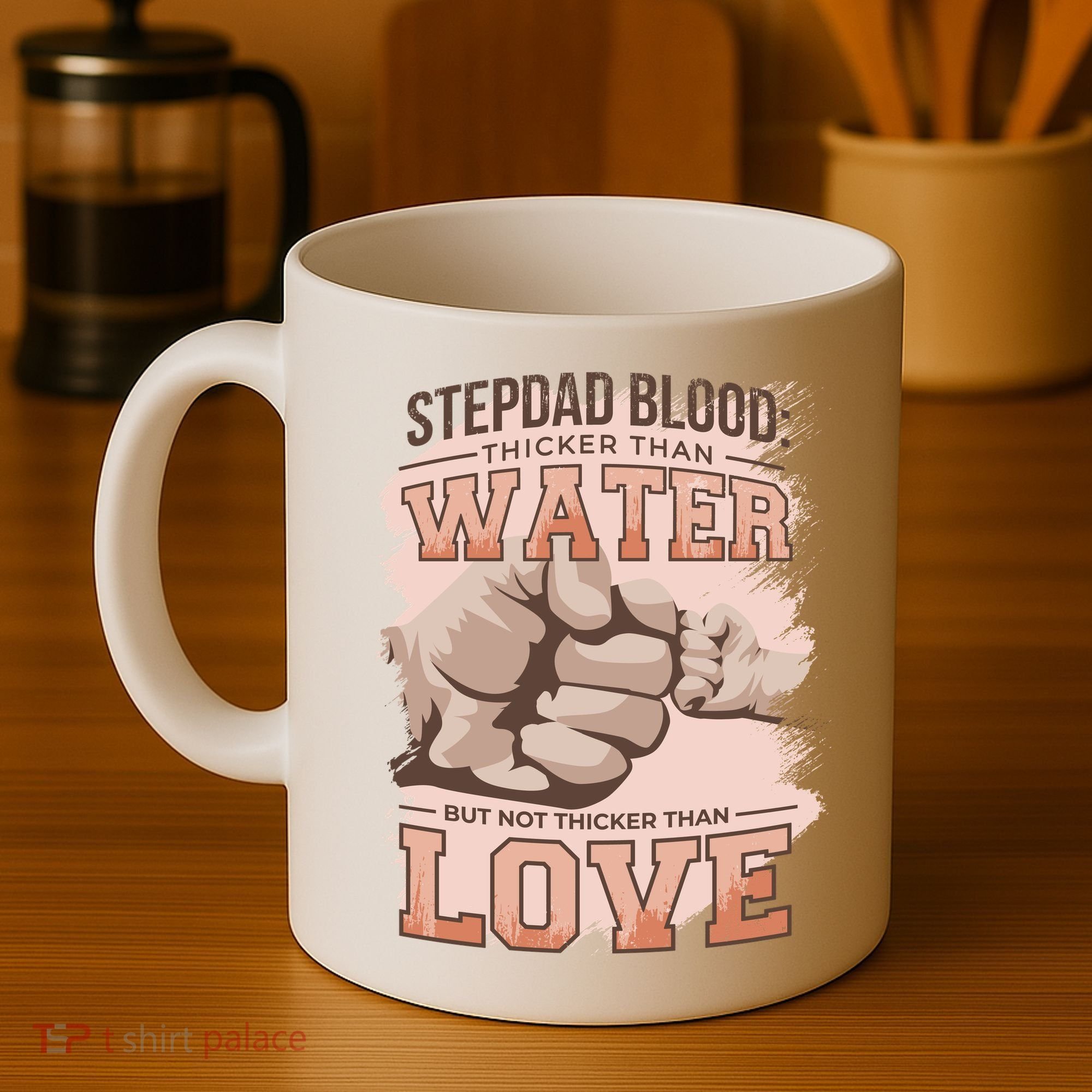 Stepdad Blood Love Coffee Mug