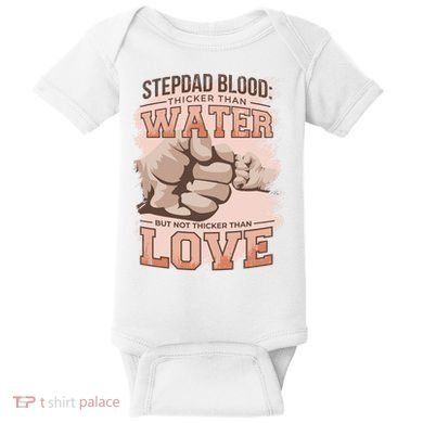 Stepdad Blood Love Baby Bodysuit