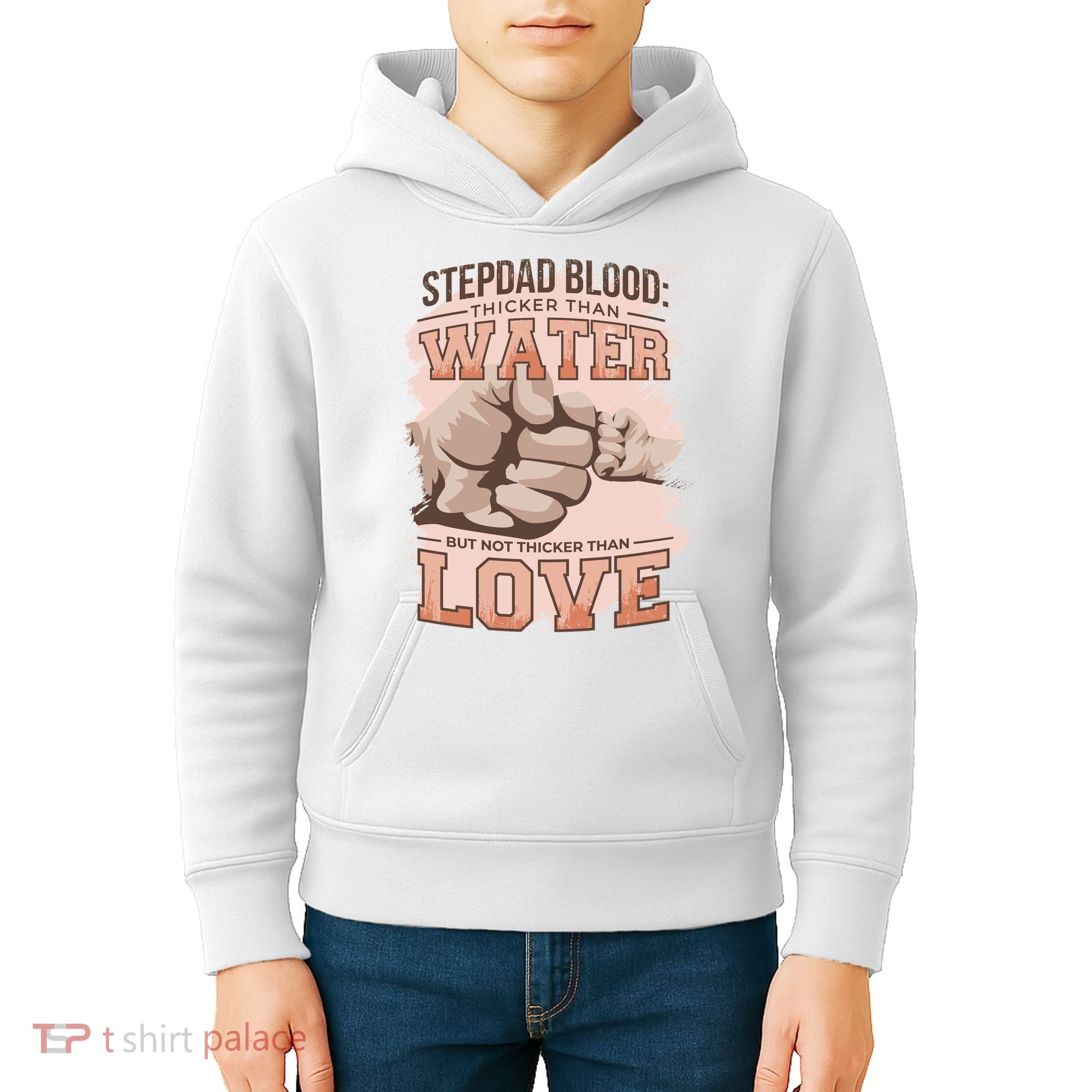 Stepdad Blood Love Kids Hoodie