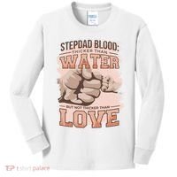 Stepdad Blood Love Kids Long Sleeve Shirt thumb 0