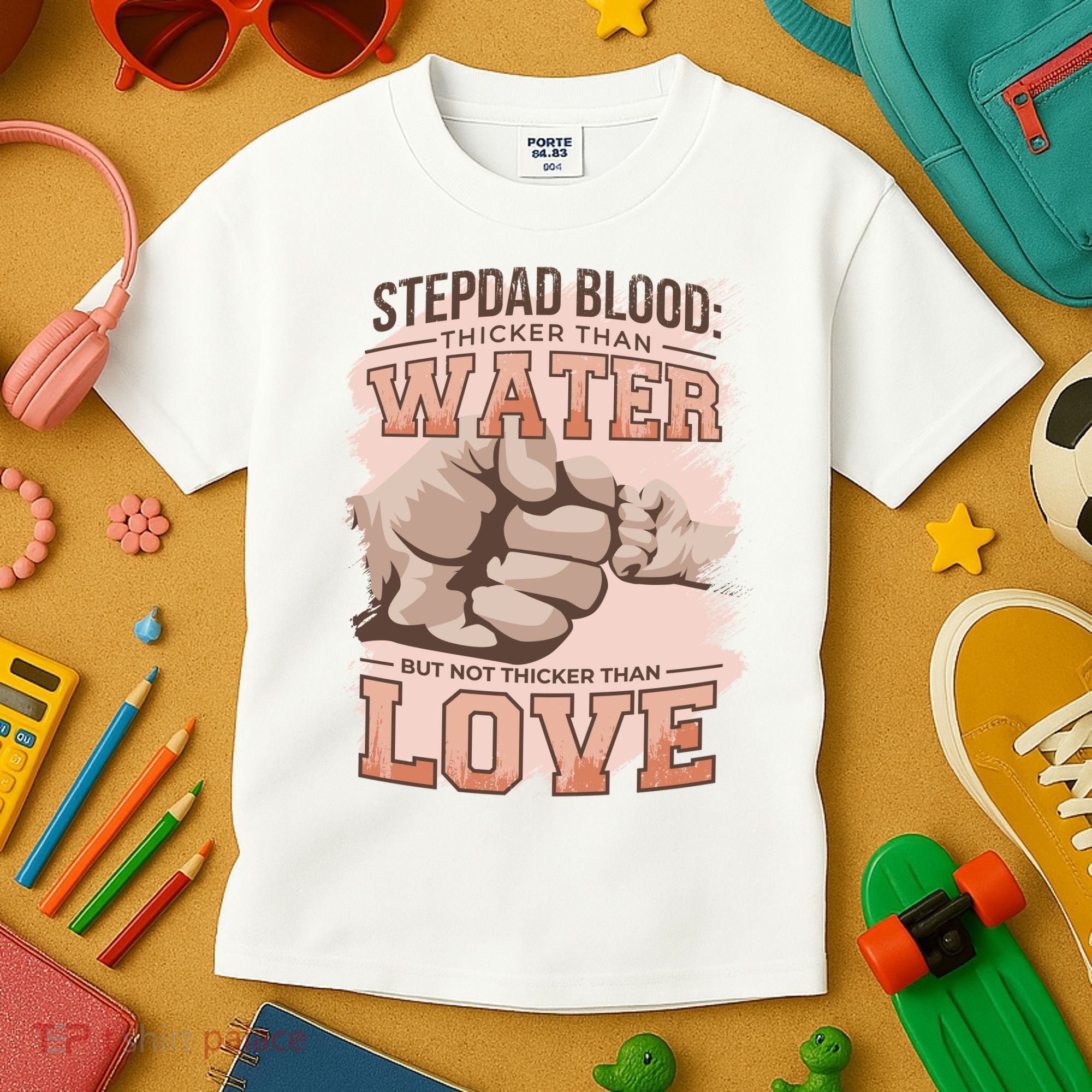 Stepdad Blood Love Kids T-Shirt
