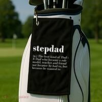 Stepdad Definition Golf Towel thumb 2