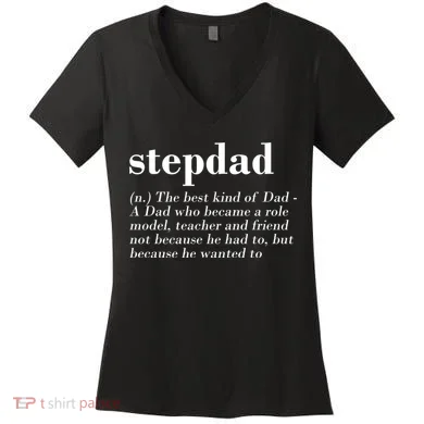 Stepdad Definition Women's V-Neck T-Shirt