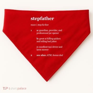 Stepfather Noun Definition USA-Made Doggie Bandana